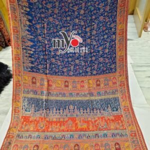 Myosutra Handwoven Kani Pashmina Silk Saree – A Timeless Kashmiri Masterpiece