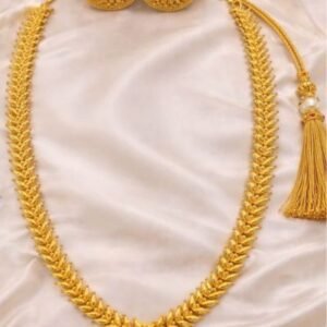Sheesh –24K Gold Plated Necklace Set with Pasha Earrings
