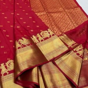 Soft Kanchipuram Silk Saree – Fancy Designer Kanjivaram Silk Saree with Rich Border & Elegant Finish