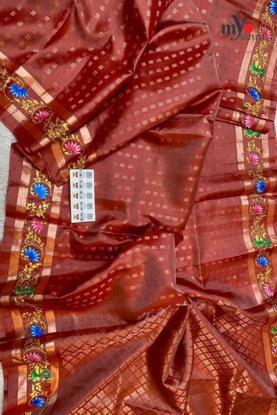 Pure Venkatgiri Silk Saree – Handloom Zari Work Saree - Image 2