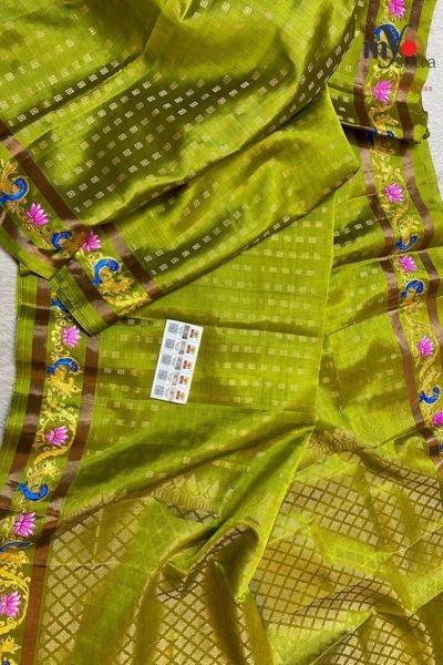 Pure Venkatgiri Silk Saree – Handloom Zari Work Saree