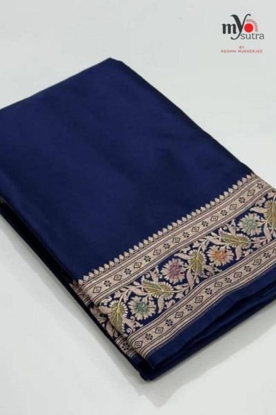 Mashru Katan Banarasi Silk Saree – Designer Banarasi Saree with Rich Zari Border & Premium Finish