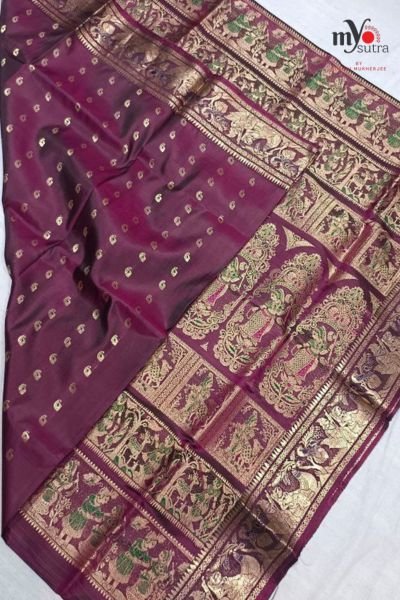 Exclusive Swarnachari Katan Silk Saree – Silk Mark Certified Handwoven Zari Designer Saree - Image 3