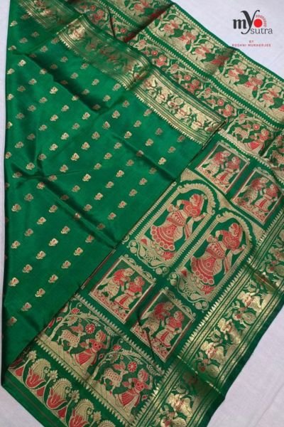 Exclusive Swarnachari Katan Silk Saree – Silk Mark Certified Handwoven Zari Designer Saree - Image 4