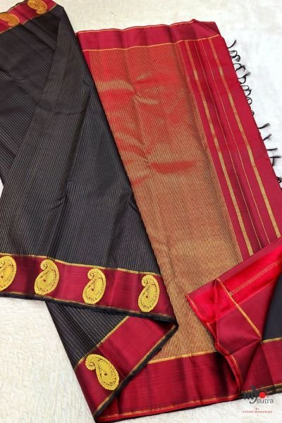 Exclusive Pure Kanchipuram Silk Saree – Handwoven Bridal Silk Saree - Image 2