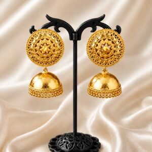 24 Carat Gold Plated Jhumka Earrings