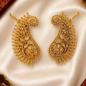24 Carat Gold Plated Amkolka Kan Earrings